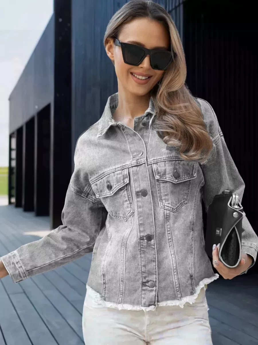 仔 牛 jacket denim jacket makes old grinding streaming coat