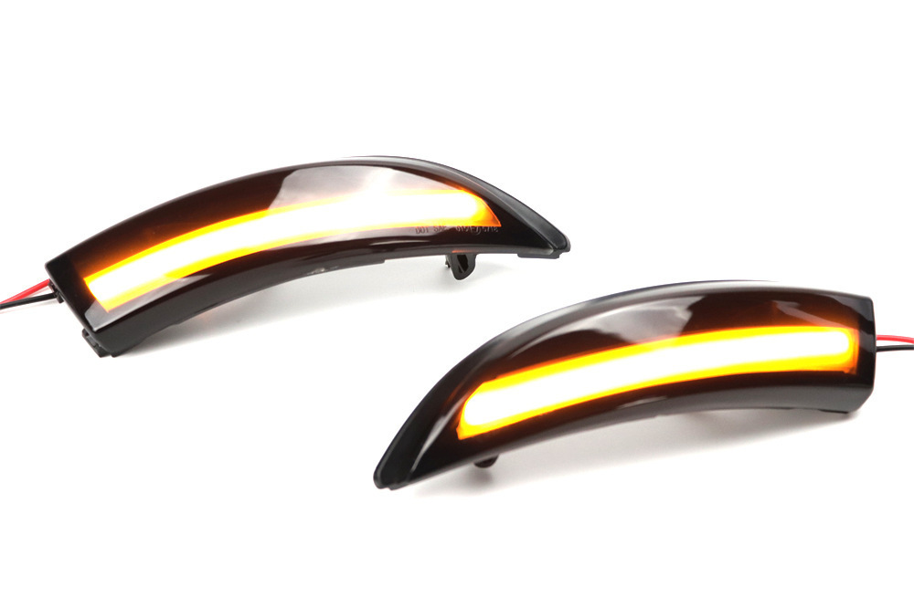 Suitable for Ford Fiesta Rearview Mirror 2009-2014, Dynamic Led Turn Signal Indicator Light with Flowing Yellow Light