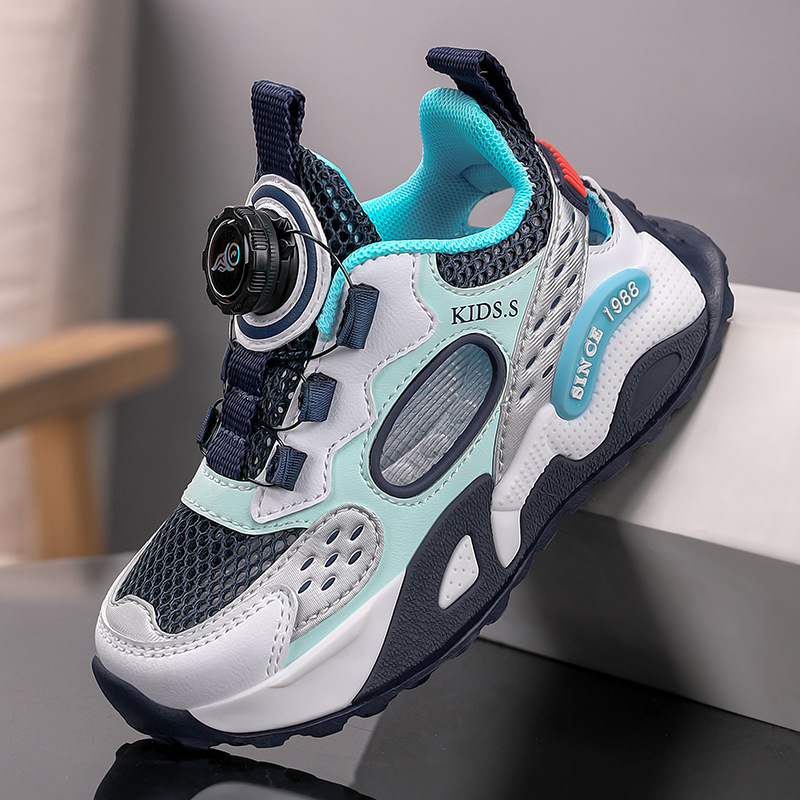 Nuevos zapatos transpirables de gran malla para hombres y mujeres, zapatos para niños con suela suave antideslizante, zapatos de correr casuales de verano para niños image 9