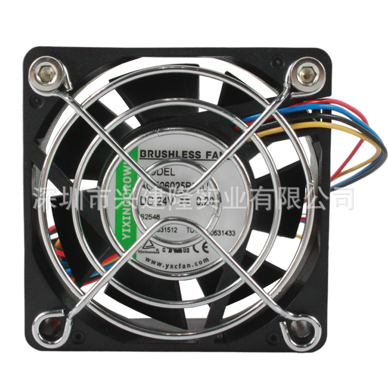 YiXingCrownƷ��7000תֱ�����DC24V�������6025С���豸ɢ����