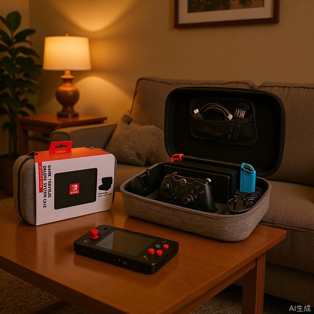 任天堂switch灰色收纳大包Switch游戏机全套配件包NS主机手柄硬盒