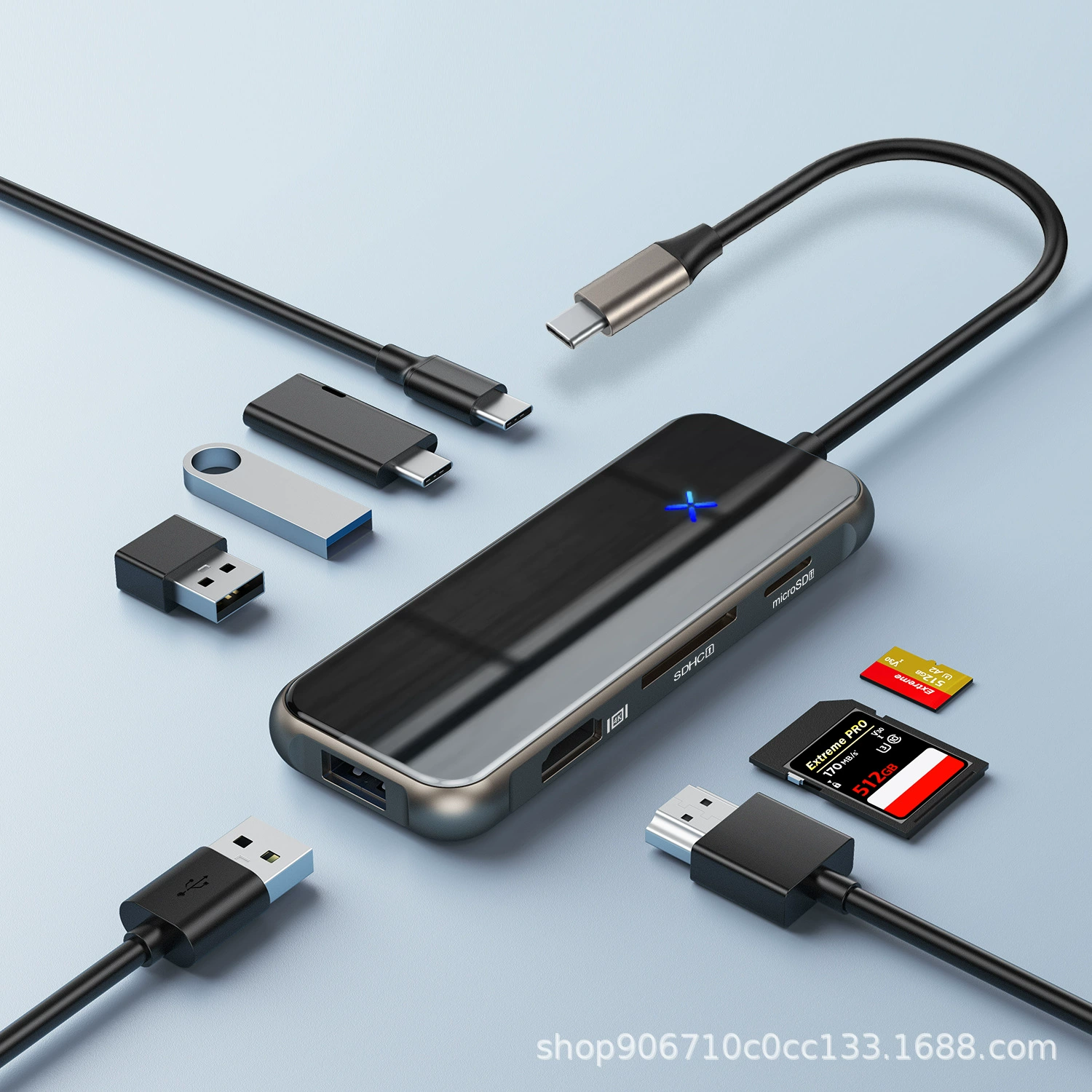 Расширенная док-станция Type-C Extender HDMI мобильный телефон USB ротор AIR аксессуары совместимы с MacBook Apple