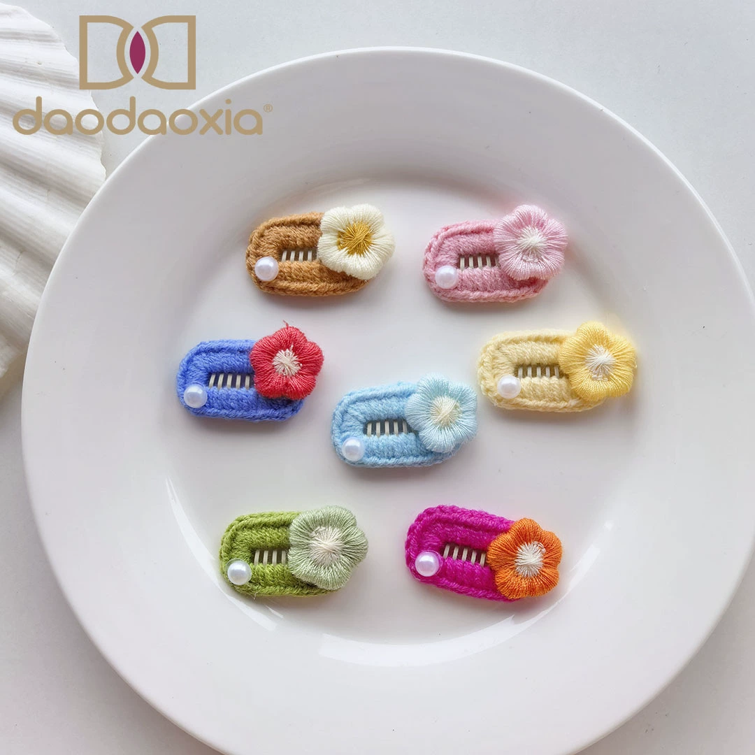 Осенние и зимние новые корейские заколки для волос домашних животных чистая шерсть ручной работы