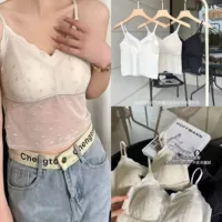 8508 TikTok Элегантный кружевной топ-бюстье без бретелей с красивой спинкой, базовый топ-труба, верхняя одежда, антипрозрачное нижнее белье