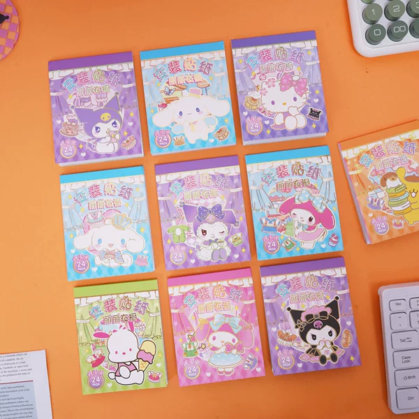 MQ-603 Sanrio Dress-up Sticker for Primary School Students with High Color Value