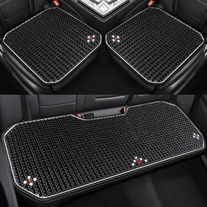Summer Wooden Bead Headrest and Lumbar Cushion Square Cushion Multi-Piece Set Car Seat Cushion Single Piece Cooling Cushion Seat Cushion Rear Breathable Dropshipping
