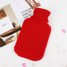 注水热水袋兔毛布套天然橡胶加长热敷暖被窝