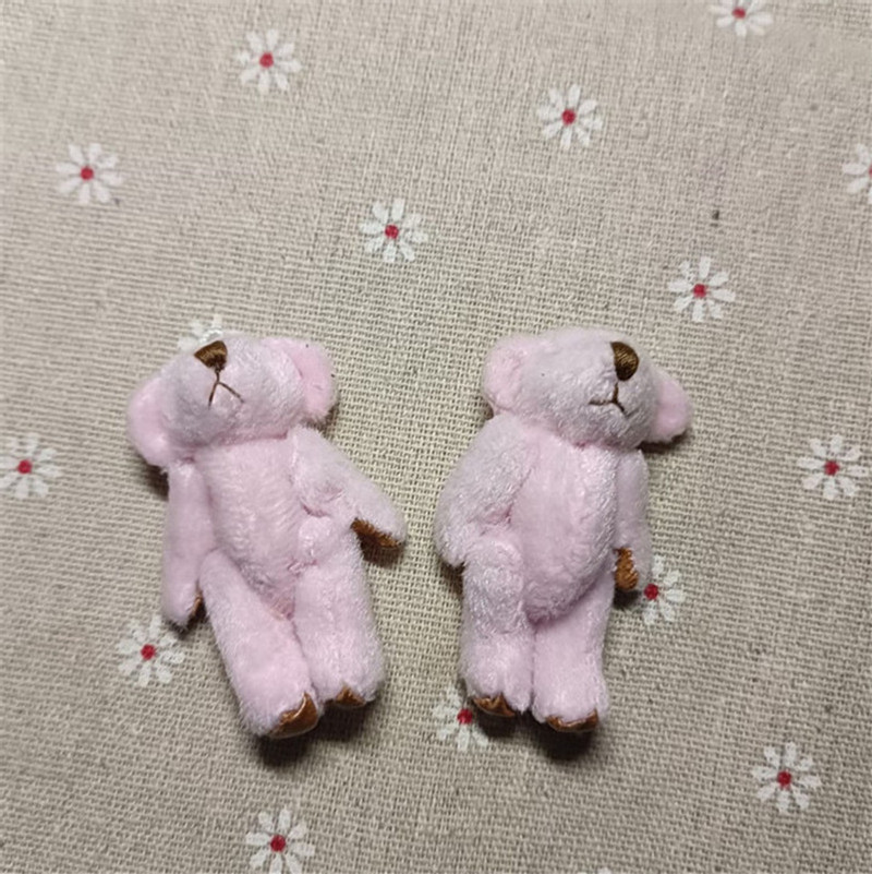 6cm 핑크 짧은 머리 손 피부 발 피부 곰