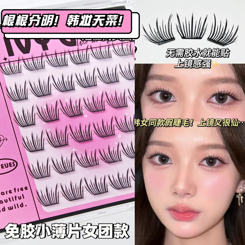【新製品】Lishu Girl Group 2.0 女性用つけまつげ ナチュラル 2025 新しいまつげステッカー 再利用可能|undefined