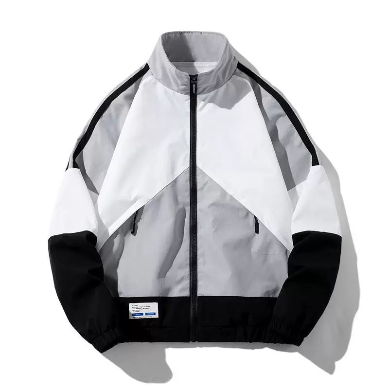 Мужская кожаная куртка весна–осень с воздухопроницаемостью, slim fit, лёгкая повседневная ветровка