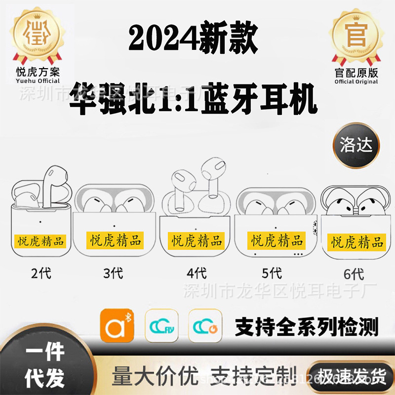 Suitable for Apple Huaqiangbei Yuehu 2Nd, 3Rd, 4Th and 5Th Generation Bluetooth Headsets Wireless In-Ear Loda Noise Reduction and Transparency Suitable for Apple Huaqiangbei Yuehu 2Nd, 3Rd, 4Th and 5Th Generation Bluetooth Headsets Wireless In-Ear Loda Noise Reduction and Transparency