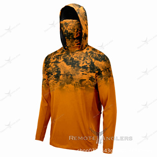Fishing Shirts Spot Men's Spring and Summer Sun Protection Breathable Hooded Fishing Clothing Uv Protection