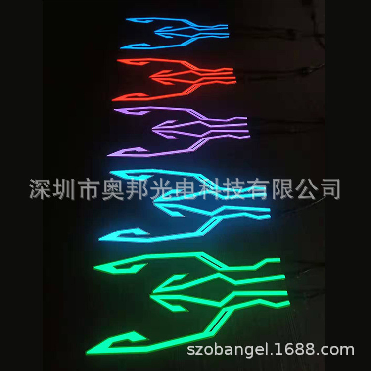 Cold light sheet | Motuoche Decoration Motorcycle Helmet - buy-charging-driver-separately