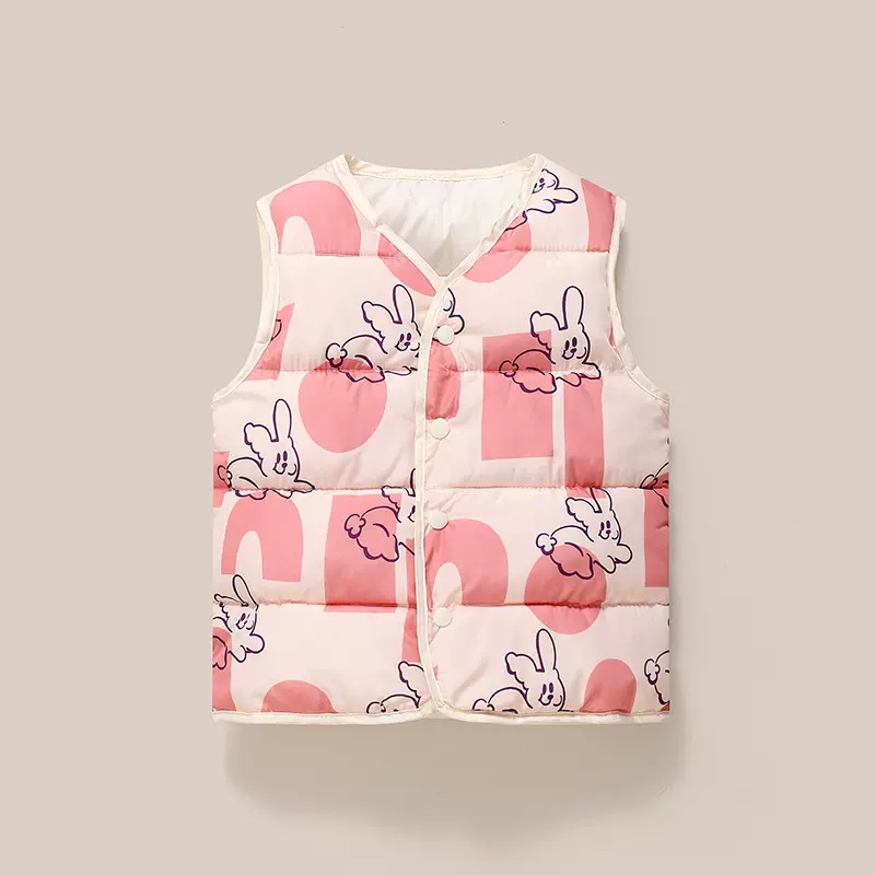 儿童羽绒棉马甲2025新款秋冬内外穿男女宝宝中小童坎肩保暖背心潮