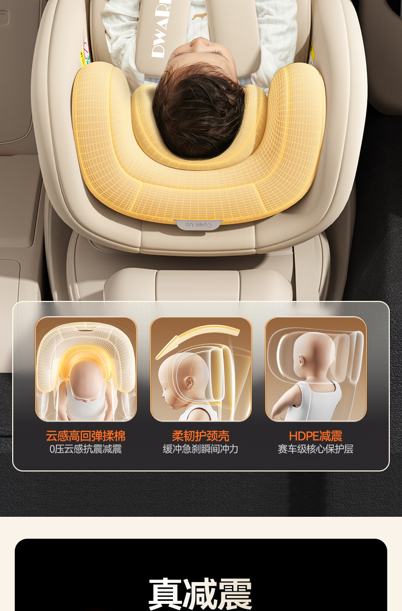 Suitable for German Dwarfoo Kids Safety Seats for Cars for Babies and Babies from 0 to Other 2 Years Old