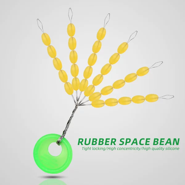 Fishing Space Bean Silicone Main Line Small Accessories Beef Tendon Olive Rod Tip Bean Rubber Space Bean Fishing Gear Supplies