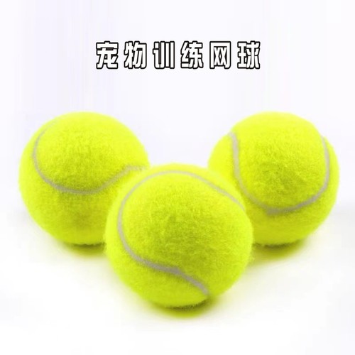 橡胶宠物弹力二级网球 中小型犬啃咬狗狗玩具 户外训练网球用品