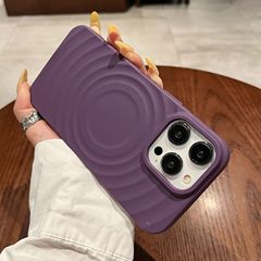 Apple 17 Pro Max、14、13対応、磁気吸着式サンシェル、シンプルシリコンケース、16リング柄スマホケース