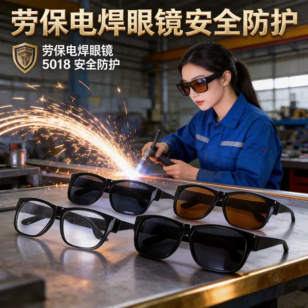 Welding Glasses, Special Protective Glasses for Welders, Glass Lenses, Anti-Glare Flat Glasses
