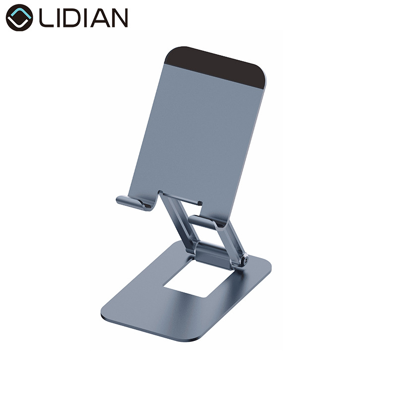 Nuevo soporte de teléfono móvil de aleación de aluminio Escritorio 360 ° giratorio retráctil portátil escritorio perezoso tableta soporte en vivo
