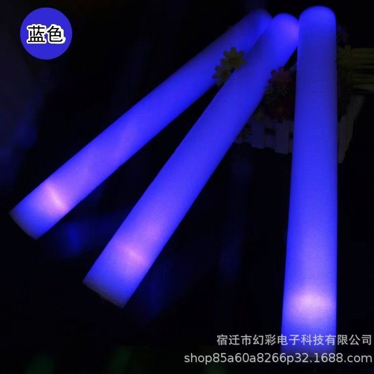 Coloridas esponjas de mano fluorescentes refuerzo props flash stick rescue stick luminescent bar atmósfera al por mayor colorido