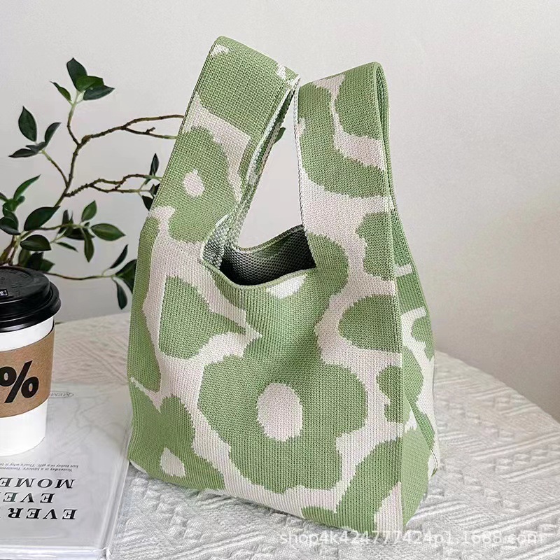 Corea del Sur ins bolsa de punto bolsa de chaleco para niñas bolsa cuadrada pequeña bolsa de Año Nuevo bolsa de punto bolsa de mano bolsa de punto crossbody