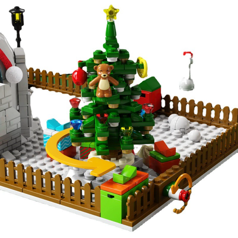 Серии Senbao Christmas совместимы с Lego маленькими частицами образовательные конструкторы игрушки 601156 украшения подарки