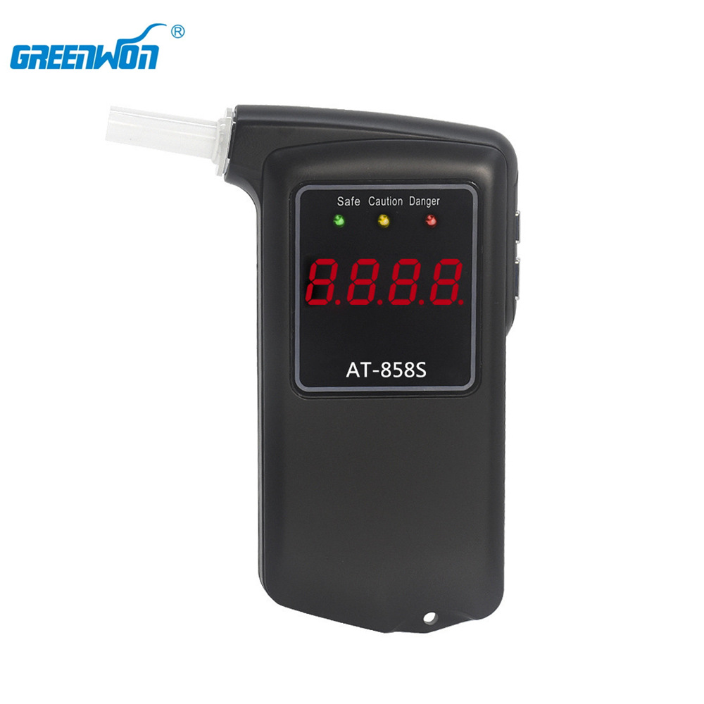 AT-858S便攜式酒精測試儀吹氣式酒精檢測儀 彩盒吸塑包裝廠家銷售