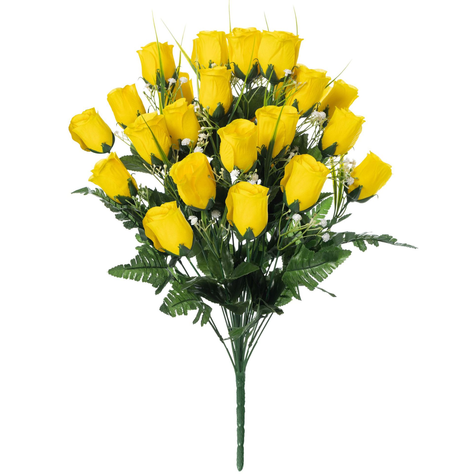 48 머리 + 8 잎 노란색 선반 꽃