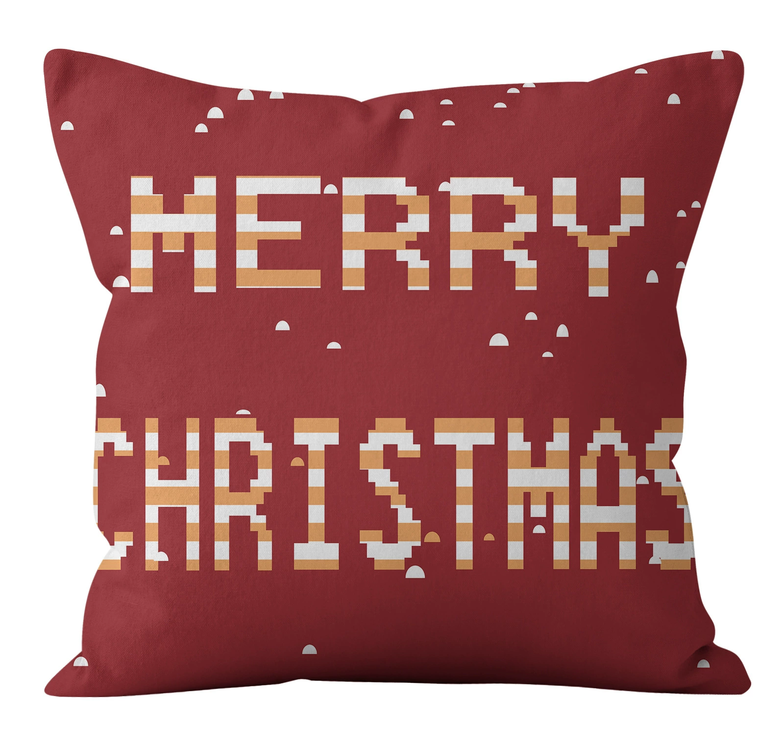 [亚马逊新款家居圣诞抱枕套红色麋鹿字母抱枕套RED TARTAN PILLOW]