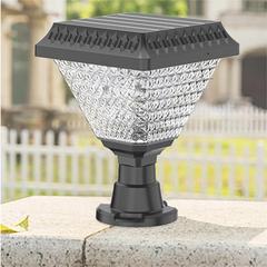 国境を越えた太陽エネルギーの柱の上にランプの壁の明かりの屋外のledの防水の庭の芝生の花園の祝日の装飾の明かりを挿します。