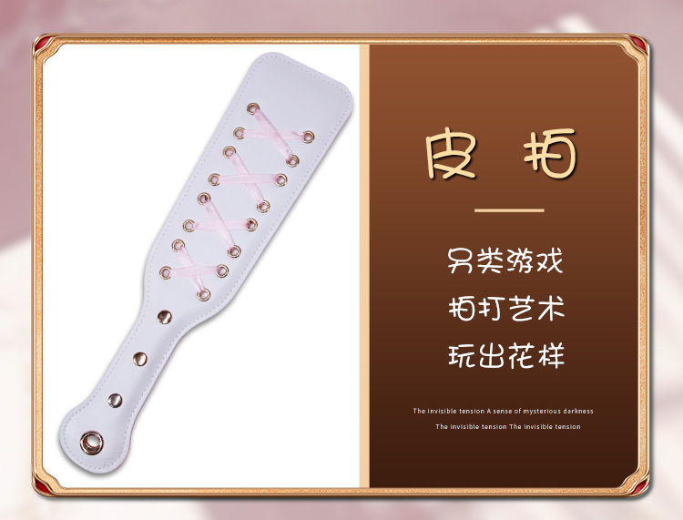 SM Ten-Piece Bondage Restraint Set with Collar and Leash in White PU Leather and Metal — detail image 15
