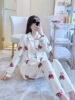 Cartoon pijama, demi-season cotton thermal underwear for breastfeeding, long sleeve