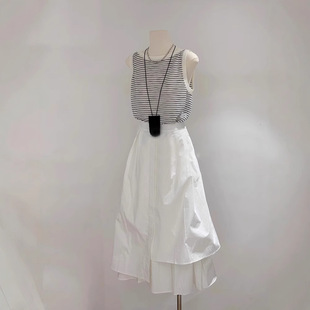 Ready Stock, Summer Elegant and Age-Reducing Wear, a Complete Set of White Dress Suits for Women, 2025 New Style