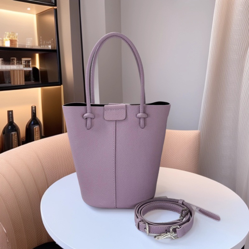 Togo Top Layer Cowhide Women's Bag Student Crossbody Tote Bucket Fashion Coin Purse Large Capacity Genuine Leather Soft