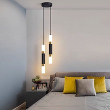 卧室床头吊灯小红书客厅双头轻奢中山灯具批发led装饰亚克力灯LED