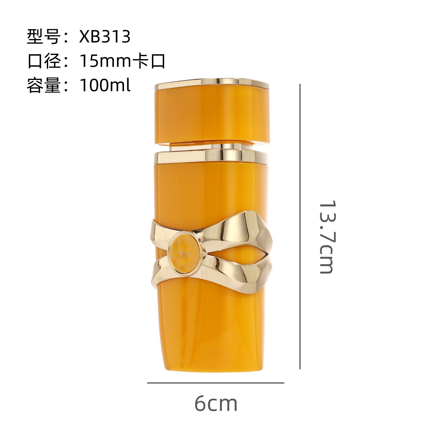 90ml = XB313 oro spray X006 amarillo; transparente; vidrio