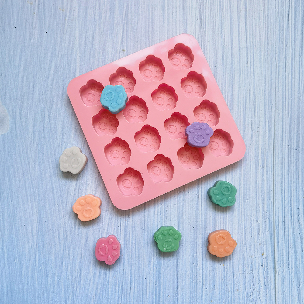 16 garras de gato 145 molde de silicona pastel helado pudín molde de postre jabón utensilios