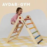 Двусторонняя складная горка-лесенка из березы AVDAR для малышей, мини-треугольник для лазания, оптом