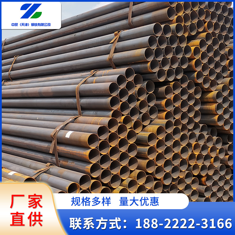 直缝焊管现货 Q235焊接钢管薄厚壁大小口径流体管工程建筑用