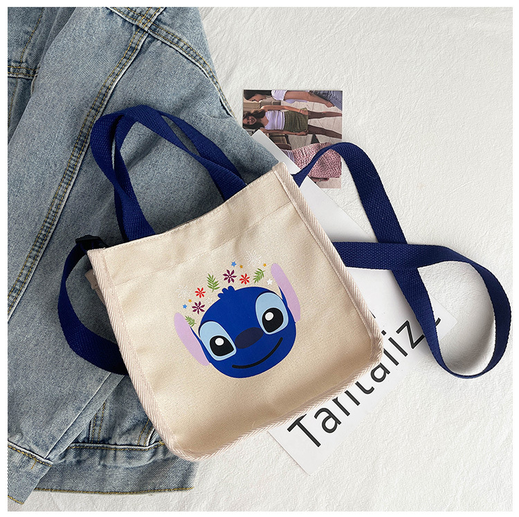 "Bag Girl 2021 New Trendy Korean style, fashionable and personalized printed single-shoulder bag for women, canvas hand-held crossbody small bag. undefined