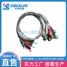 10导连接线 6.3立公转扣式动态心电线 6.3单公体表探头耐高温