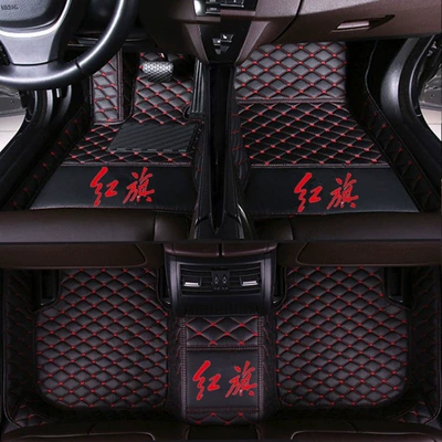Suitable for Hongqi H5, Modelə uyğun ayaqaltı - hongqi-h9-single-layer-black-and-red