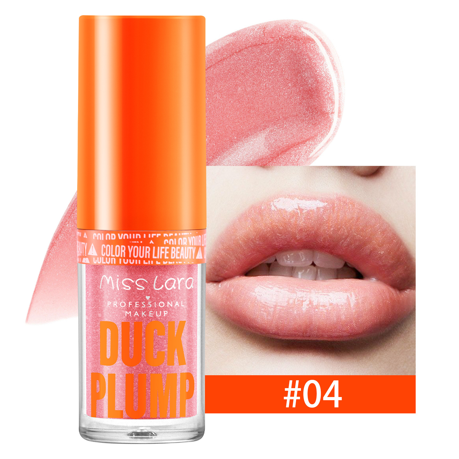 Miss Lara transfronteriza hidratante y abundante miel de labios fina brillante con maquillaje de color no volante polvo de labios grandes brillo de agua labial image 9
