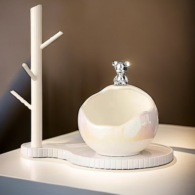 수납선반 장식품-화이트