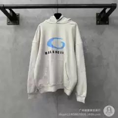 High Version B Family 25 Autumn and Winter New Loop Sports Printed Hooded Sweatshirt European and American Loose Style for Men and Women
