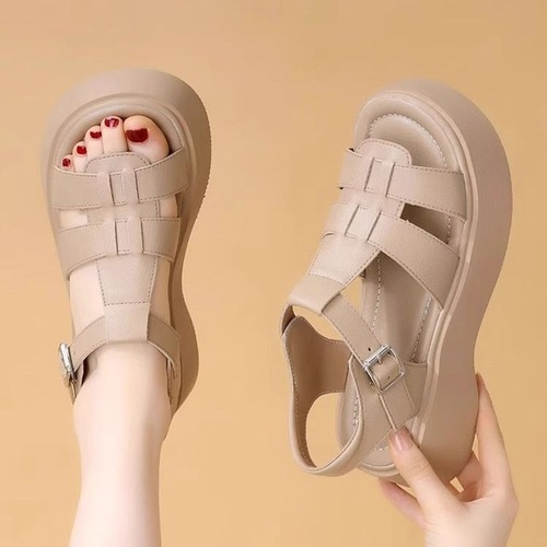 Chic High-End Birkenstock Slides for Women 2025 Summer New Fashion Thick Heel Elevated Sandals for Women Summer Outdoor Wear