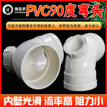 PVC排水管配件90度门弯5075带检查口弯头110直角弯下水管门弯160