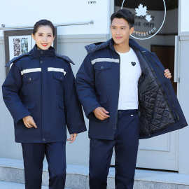 冬季加厚纯棉棉服工作服棉衣男加棉加绒电焊防烫防寒保暖棉袄