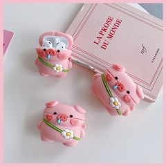 かわいい豚豚のイヤホンのカバーはアップルのエアポッドプロ2の保護カバーを適用します。